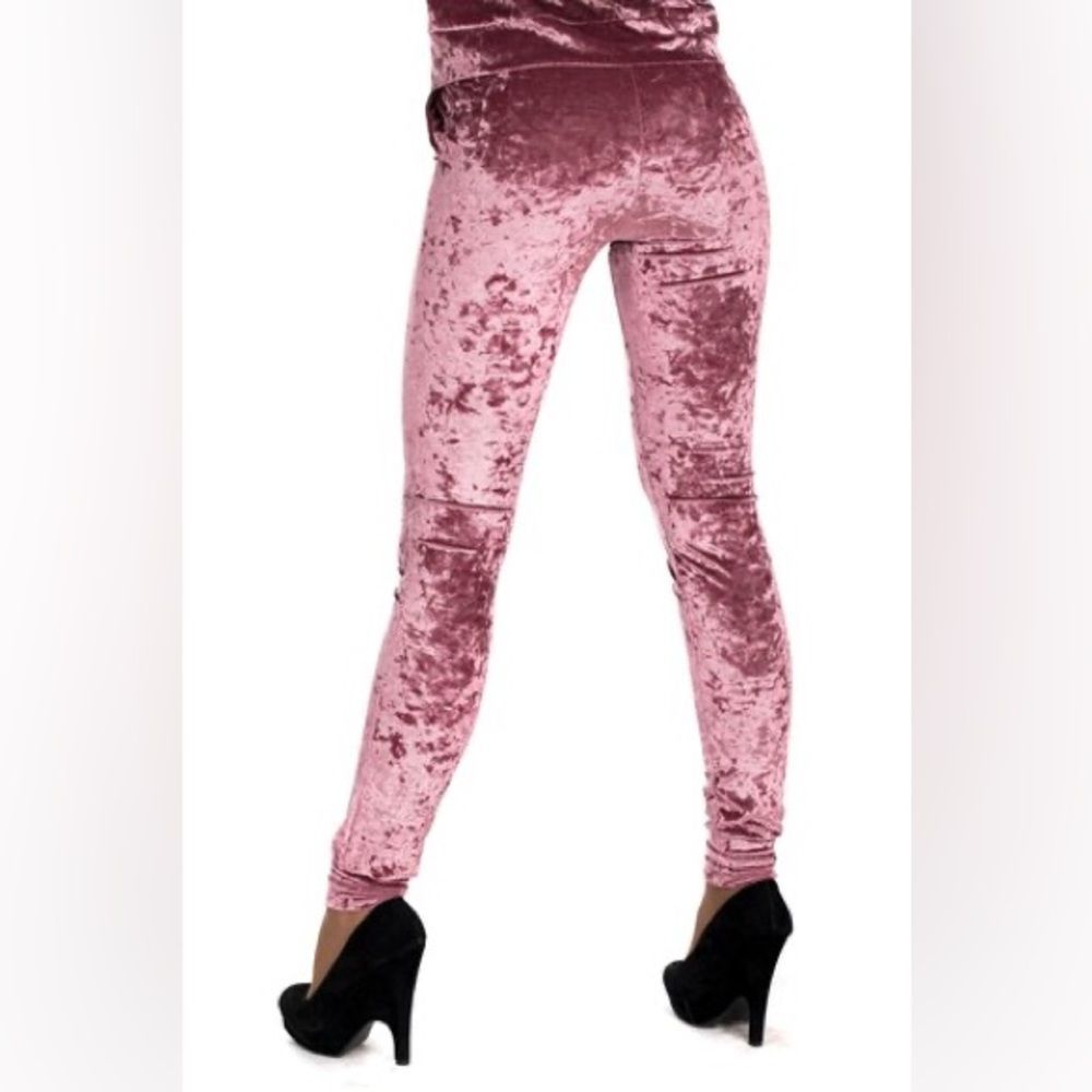 Yelete Plush Velvet Women’s Leggings In Rose By [Brand] Size L